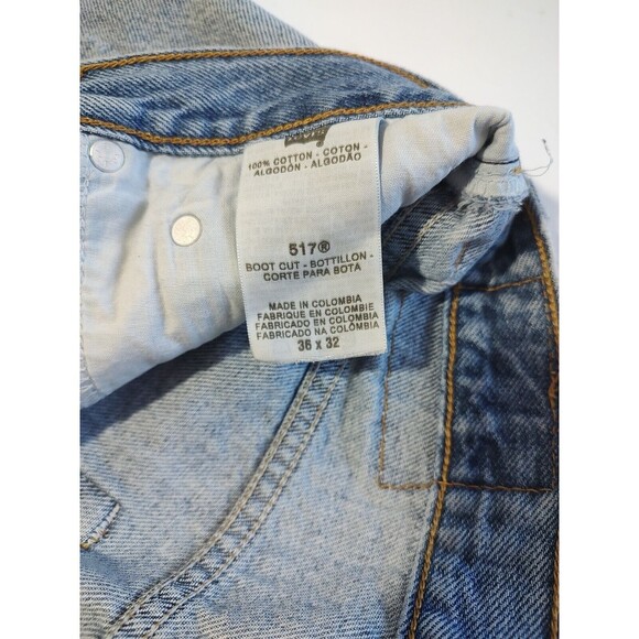 Denim Levi  Cutoff HOT PANTS SHORT Shorts  Frayed Hippie Distressed Large VTG 36 - Picture 6 of 10